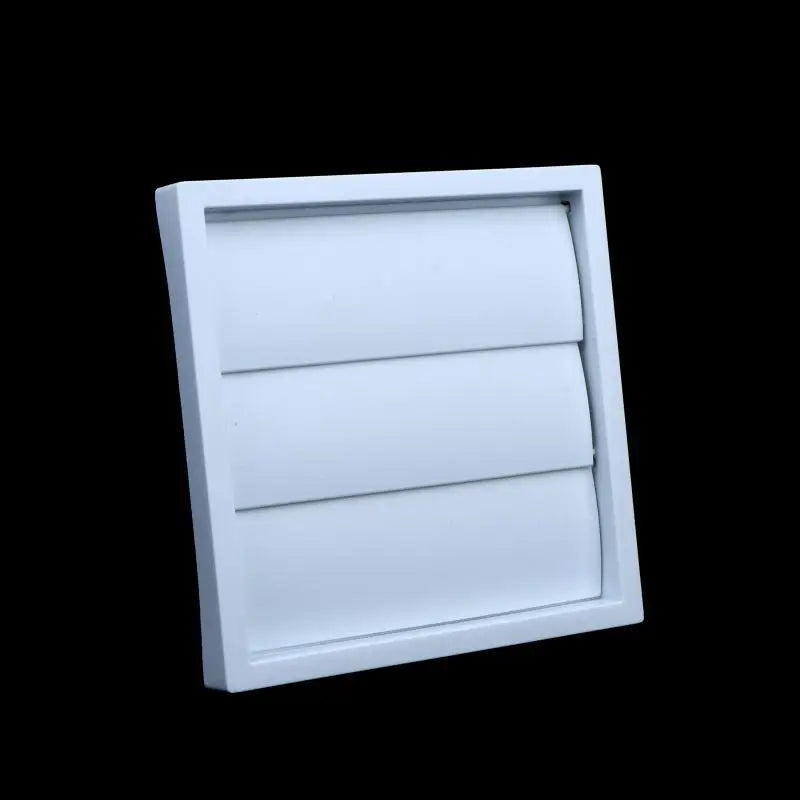 White Exterior Vent Cover Grille – One-Way Plastic Exhaust Hood