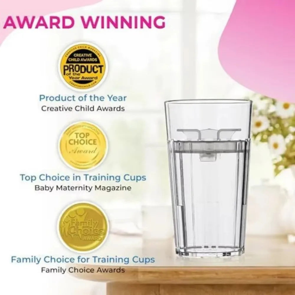 360° Slow-Spill Toddler Weaning Training Cup – BPA-Free Toddler Training Cup Nixie