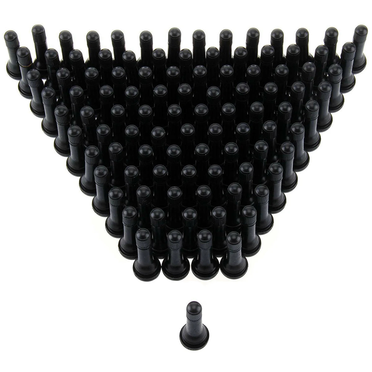 100Pcs TR414 Snap-In Tubeless Tire Valve Stems – Universal Fit Tire Valve Stems Nixie 100pcs