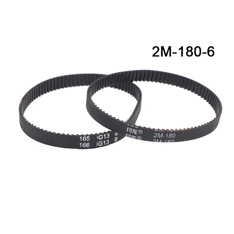 2pcs 2GT Timing Drive Belt 140–180mm x 6mm Vacuum Cleaner Belt Drive Belt Nixie E