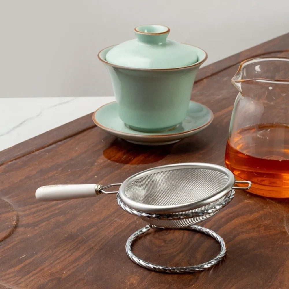 304 Stainless Steel Fine Mesh Strainer with Long Handle Kitchen Mesh Strainer Nixie