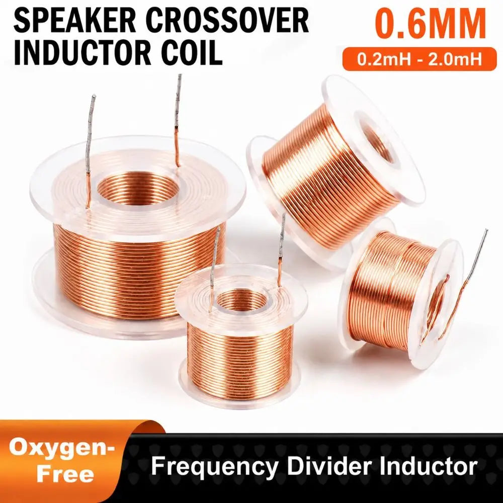 0.6mm OFC Speaker Crossover Inductor Coil 0.2mH–2.0mH Audio Speaker Crossover Coil Nixie