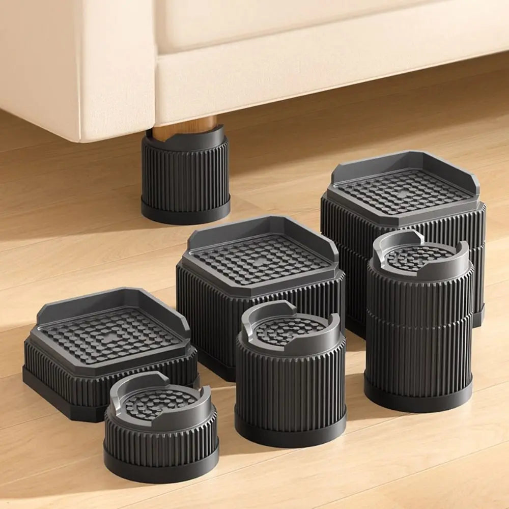 Heavy-Duty Silicone Furniture Risers & Non-Slip Bed Lifts Furniture Risers Nixie