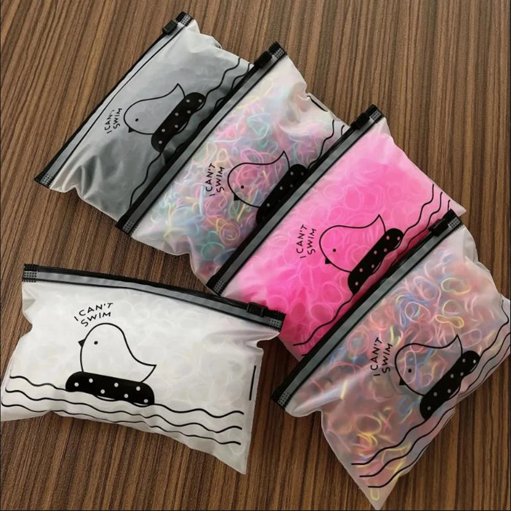 1000/2000pcs Kids Colourful Elastic Hair Ties & Ponytail Bands Kids Hair Ties Nixie