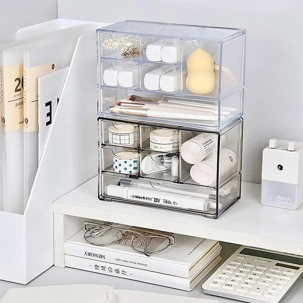Transparent Drawer Storage Box – Stackable Plastic Organizer