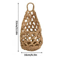 Boho Macrame Plant Hanger – Cotton Rope Woven Succulent Basket Macrame Plant Hanger Nixie Brown