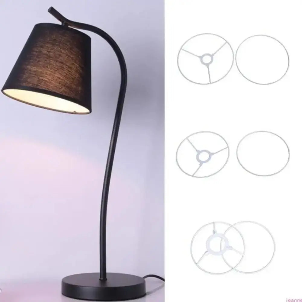 Round Metal Drum Lamp Shade Rings – DIY Light Frame Holder Lamp Shade Frame Nixie