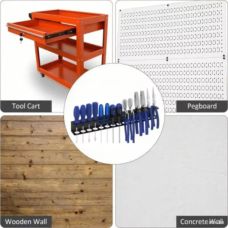 Wall-Mounted Aluminum Screwdriver & RC Tool Organizer Stand Tool Organizer Stand Nixie
