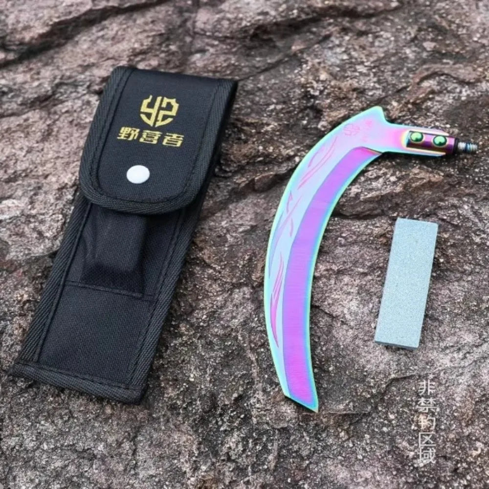 Manganese Steel Weed Cutter Sickle with Sharpening Stone Weed Cutter Sickle Nixie