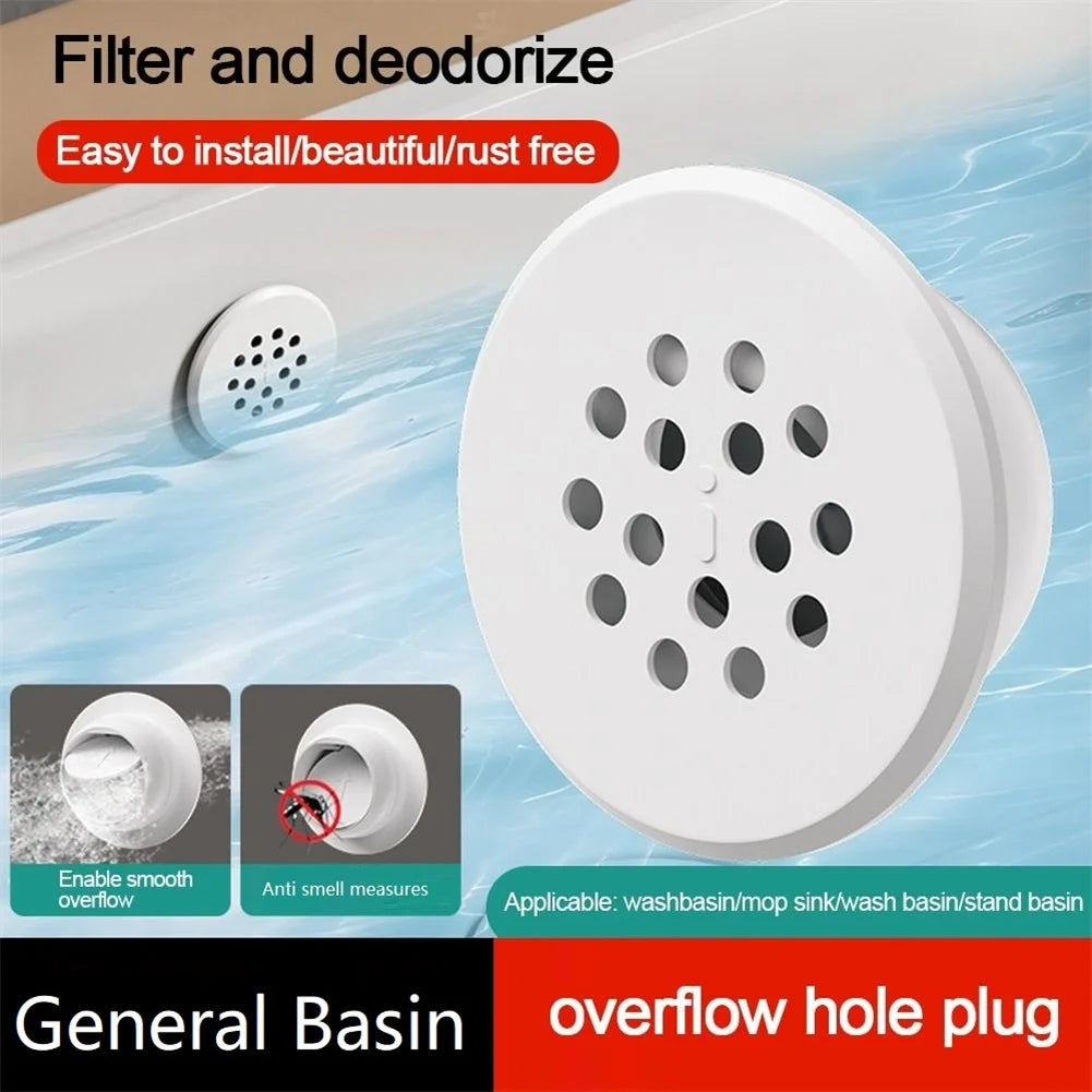 Silicone Self-Closing Sink Overflow Cover | Fits 22–28mm Sink Overflow Cover Nixie