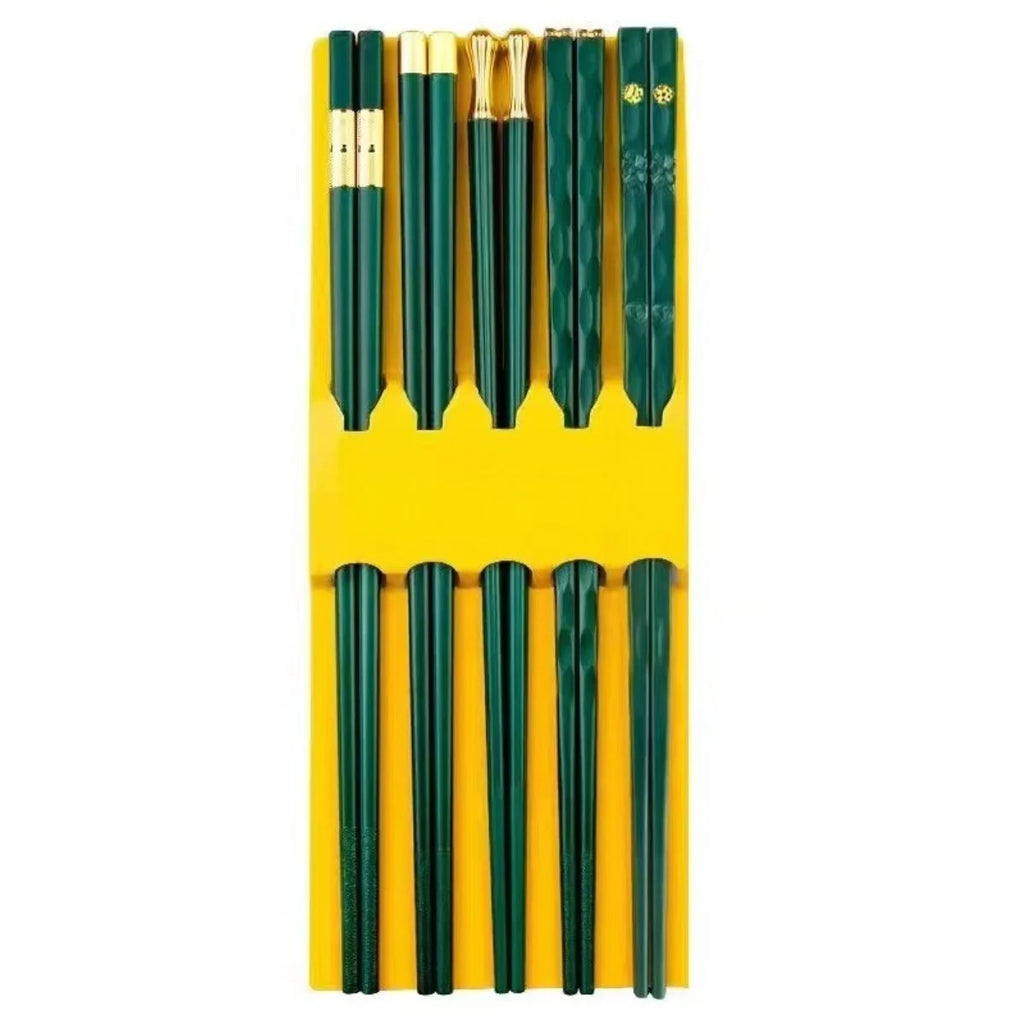 Fiberglass Chopsticks Reusable Non-Slip Dishwasher Safe 5 Pairs Reusable Chopsticks Nixie