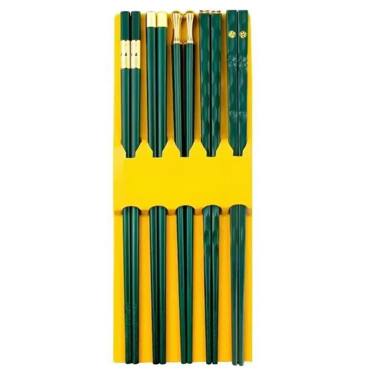 Fiberglass Chopsticks Reusable Non-Slip Dishwasher Safe 5 Pairs Reusable Chopsticks Nixie