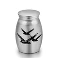 Mini Stainless Steel Pet Cremation Urn – Paw & Heart Patterns Pet Memorial Urn Nixie D