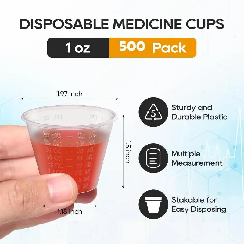 30ml Graduated Plastic Mixing Cups for Airbrush & Resin Art