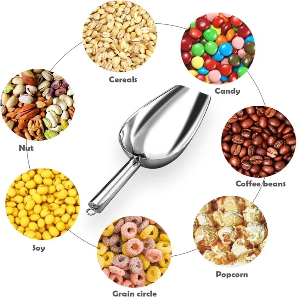 Stainless Steel Ice Scoop – Food, Candy & Pet Food Scoop