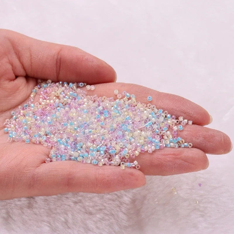 Miyuki Delica 2mm Glass Beads 500Pcs – 18 Colors for DIY Glass Craft Beads Nixie