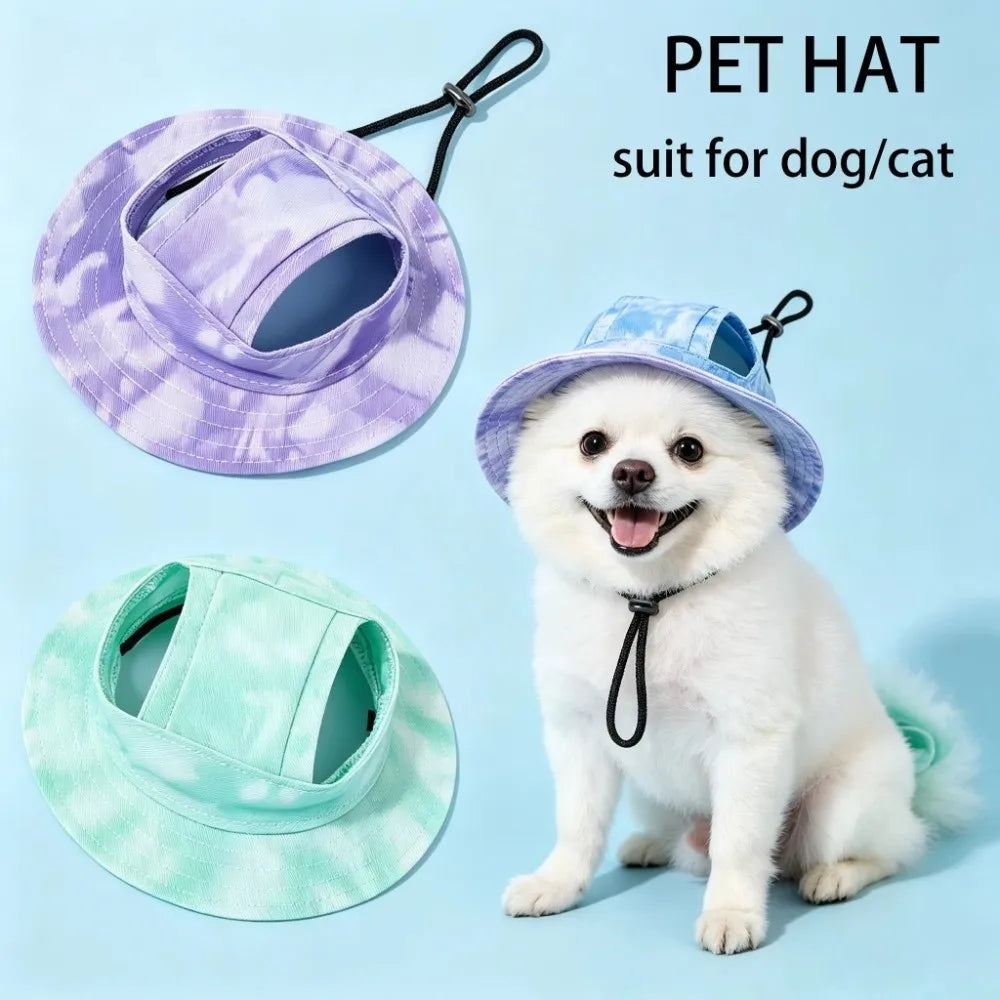Adjustable Pet Baseball Cap – Breathable Dog Sun Hat with Ear Holes Pet Sun Hat Nixie