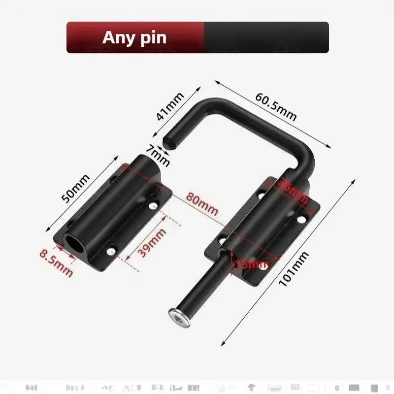 Stainless Steel Door Latch Lock 90/180° Gate Bolt & Buckle Door Latch Lock Nixie