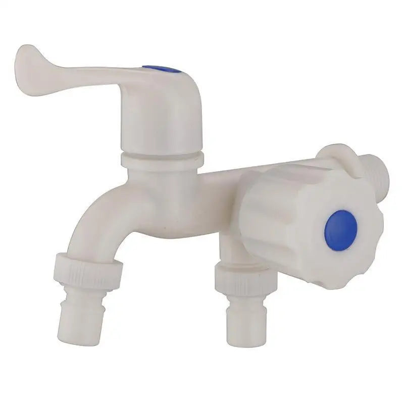 Dual Outlet G1/2" Water Tap – Independent Control & Hose Adapters Dual Outlet Faucet Nixie