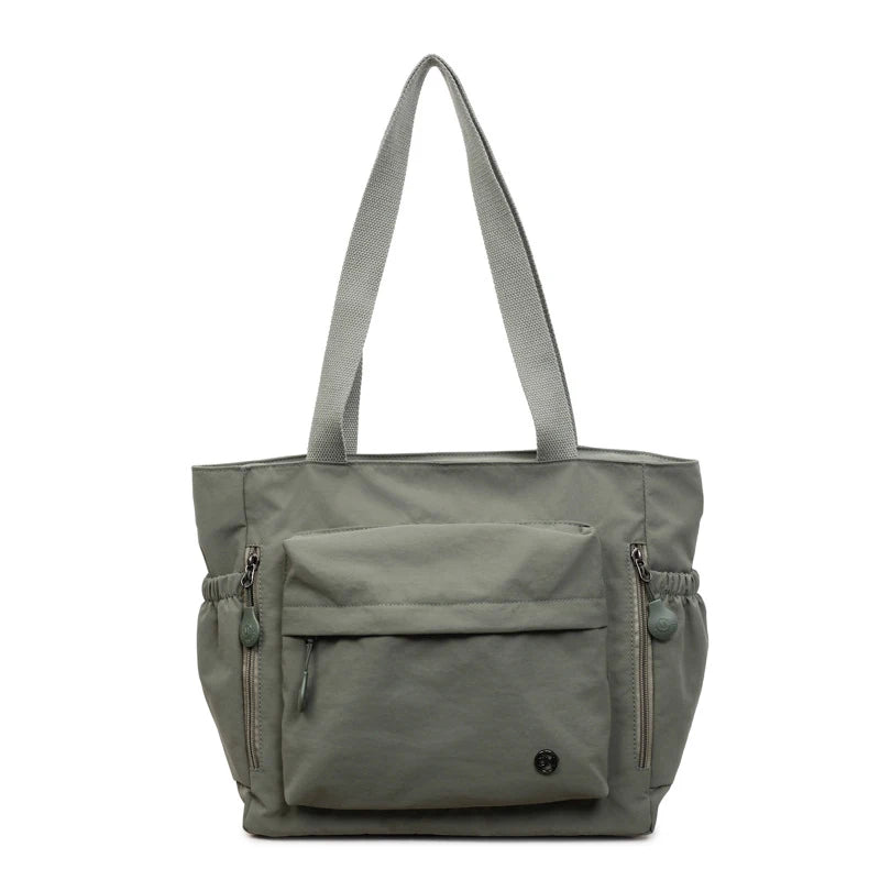 Nixie Japanese Minimalist Tote Bag – Large Nylon Shoulder Bag Women's Tote Bag Nixie