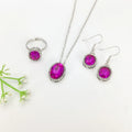 Crystal Waterdrop Pendant Necklace Jewelry Set for Women Pendant Necklace Set Nixie XL0767