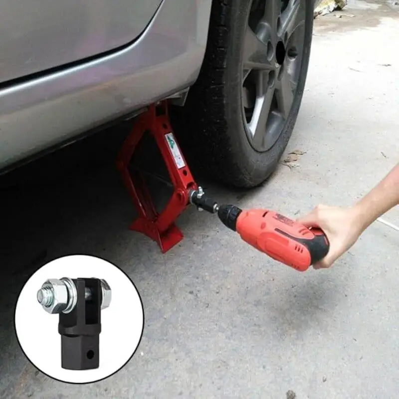 1/2" Scissor Jack Adapter Steel Drill Wrench Car Jack Tool Jack Adapter Tool Nixie