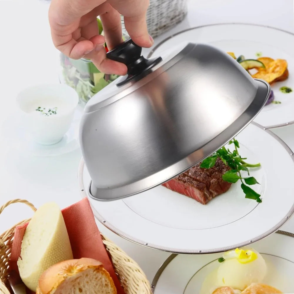 Stainless Steel Dome Lid for Cheese Melting, Burgers & BBQ Cookware Dome Lid Nixie