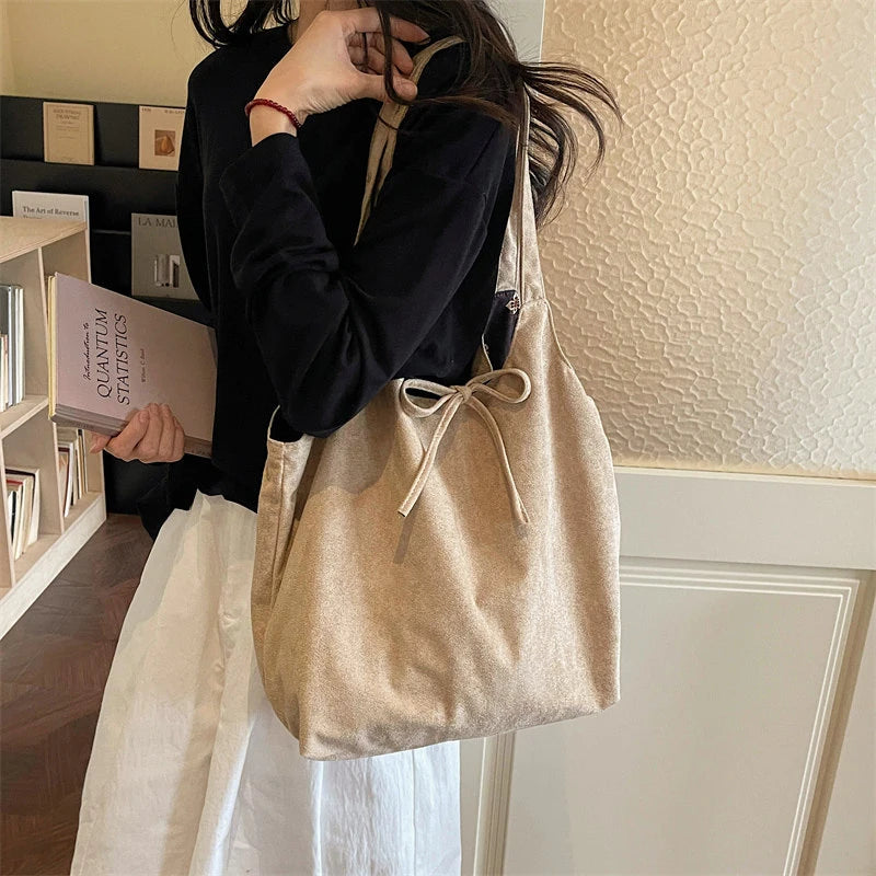 Women's Vintage Suede Shoulder Bag – Large Capacity Tote Shoulder Tote Bag Nixie