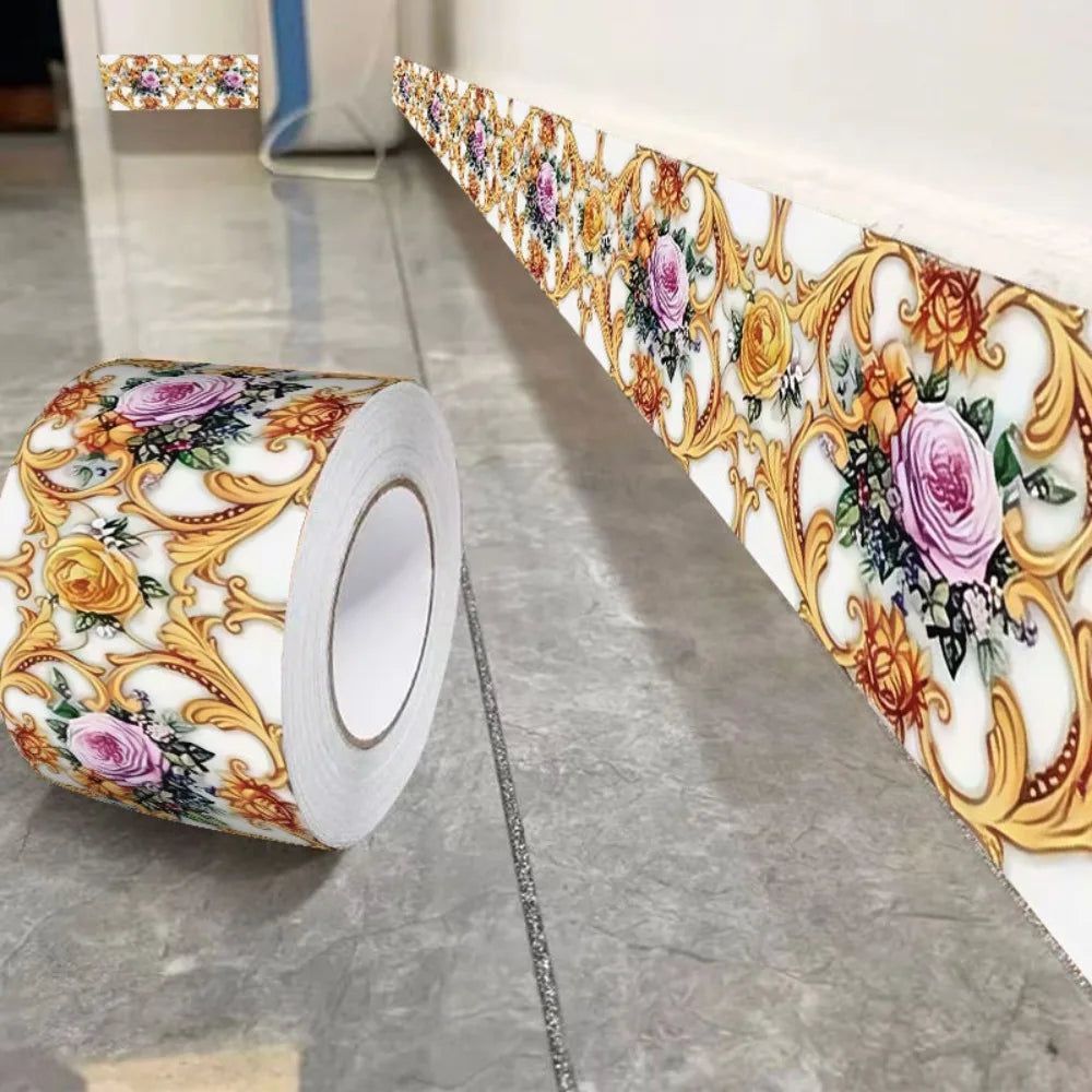 Self-Adhesive Skirting Line Wall Strip 5/10M | 8 Colors