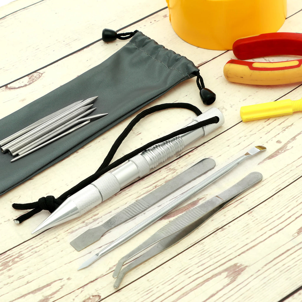14-Pc Paracord Knotter Tool Kit – Aviation Aluminium Needles Paracord Weaving Kit Nixie