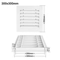 Aluminum Square Air Vent Grille White Return Cover for Attics Air Vent Grille Nixie 300x300mm