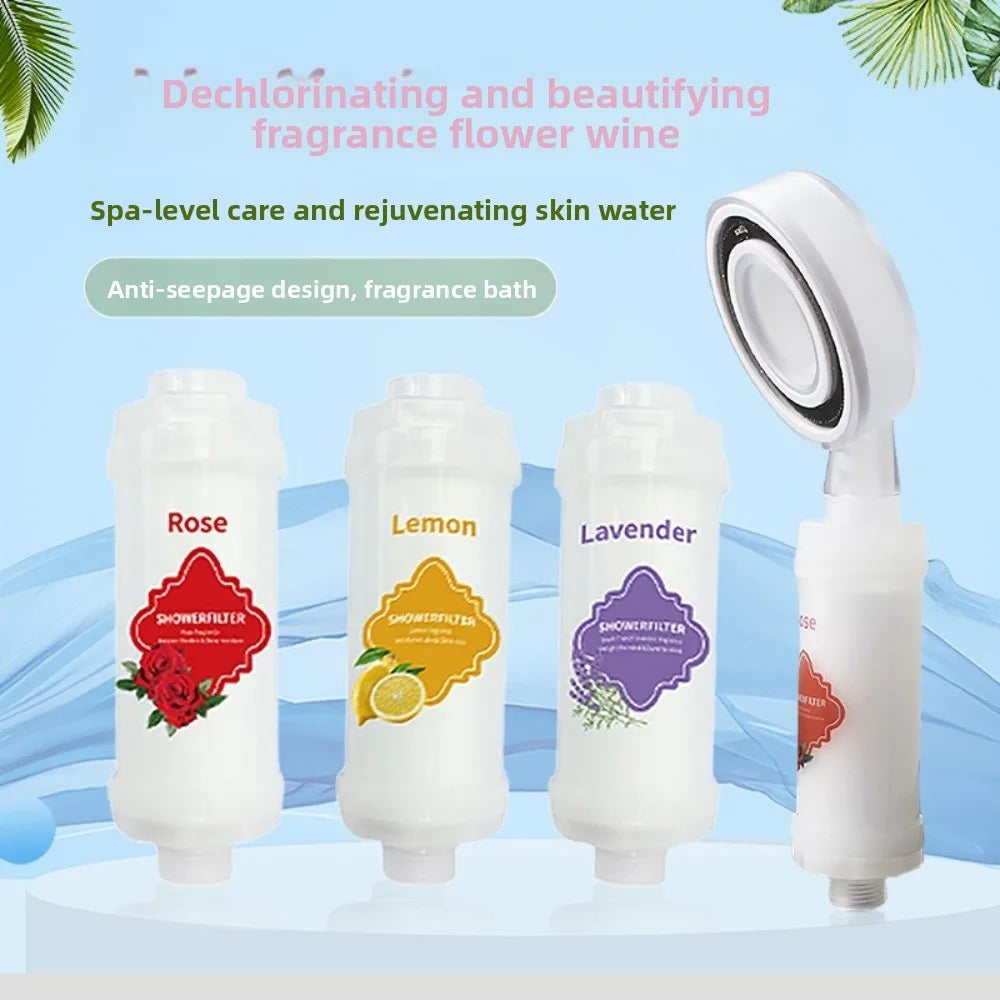Lavender Vitamin C Shower Filter – Dechlorination & Fragrance Shower Head Filter Nixie