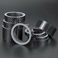 BUCKLOS 11pc Carbon Fiber Bike Stem Spacers 1-1/8" MTB Road Bike Stem Spacers Nixie 11PC Carbon Washer