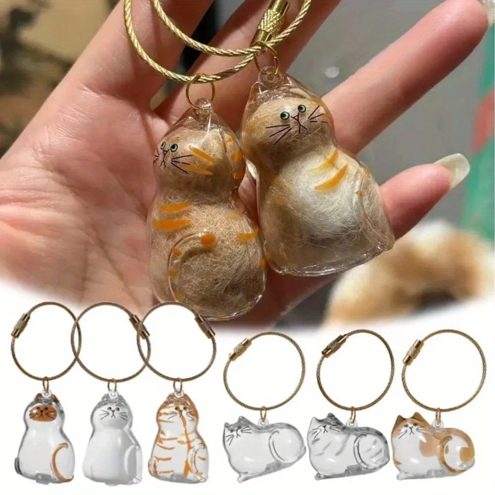 Pet Hair Keepsake Capsule Charm – Portable Keychain Pendant Pet Keepsake Pendant Nixie
