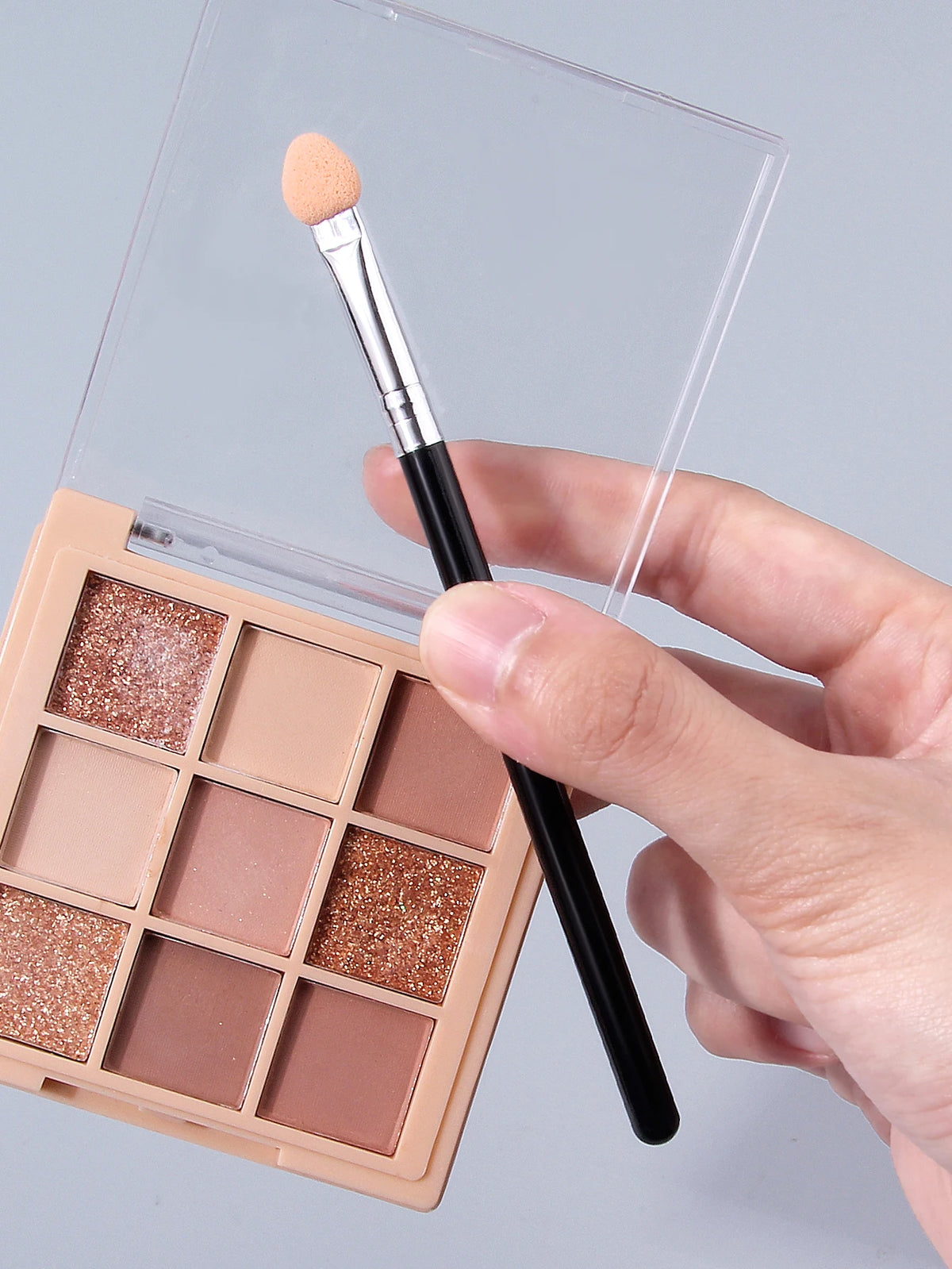 10Pcs Dual-Color Sponge Eyeshadow Brushes & Nail Smudge Sticks Eyeshadow Brush Set Nixie