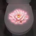Luminous Lotus Toilet Seat Sticker – Glow-in-Dark PVC Decal Bathroom Wall Decal Nixie Default Title
