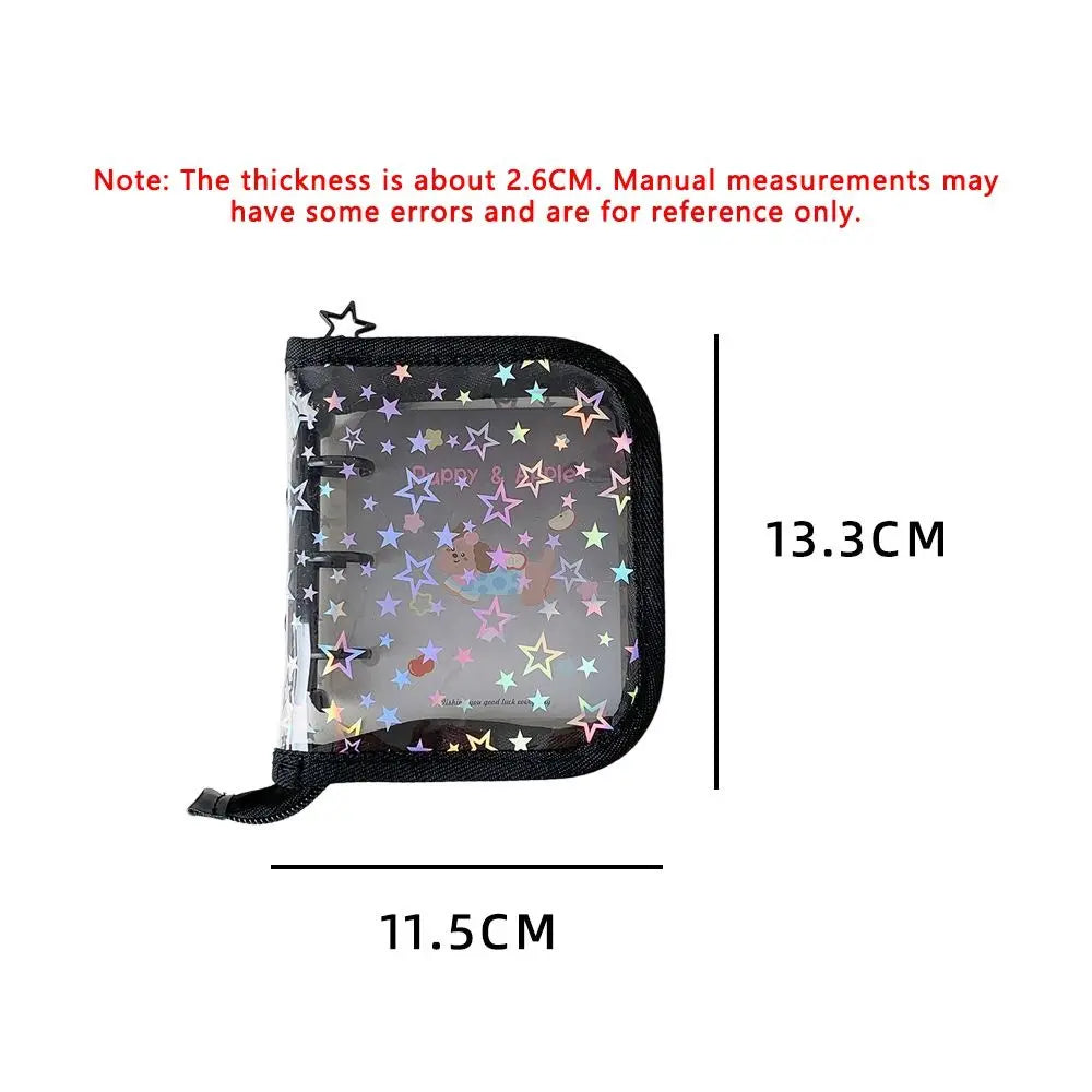 A8 Kpop Photocard Binder | Star Glitter PVC Loose-Leaf Album Photocard Binder Nixie