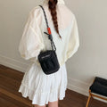 Japanese Nylon Crossbody Phone Bag – Unisex Mini Square Bag Crossbody Phone Bag Nixie Black