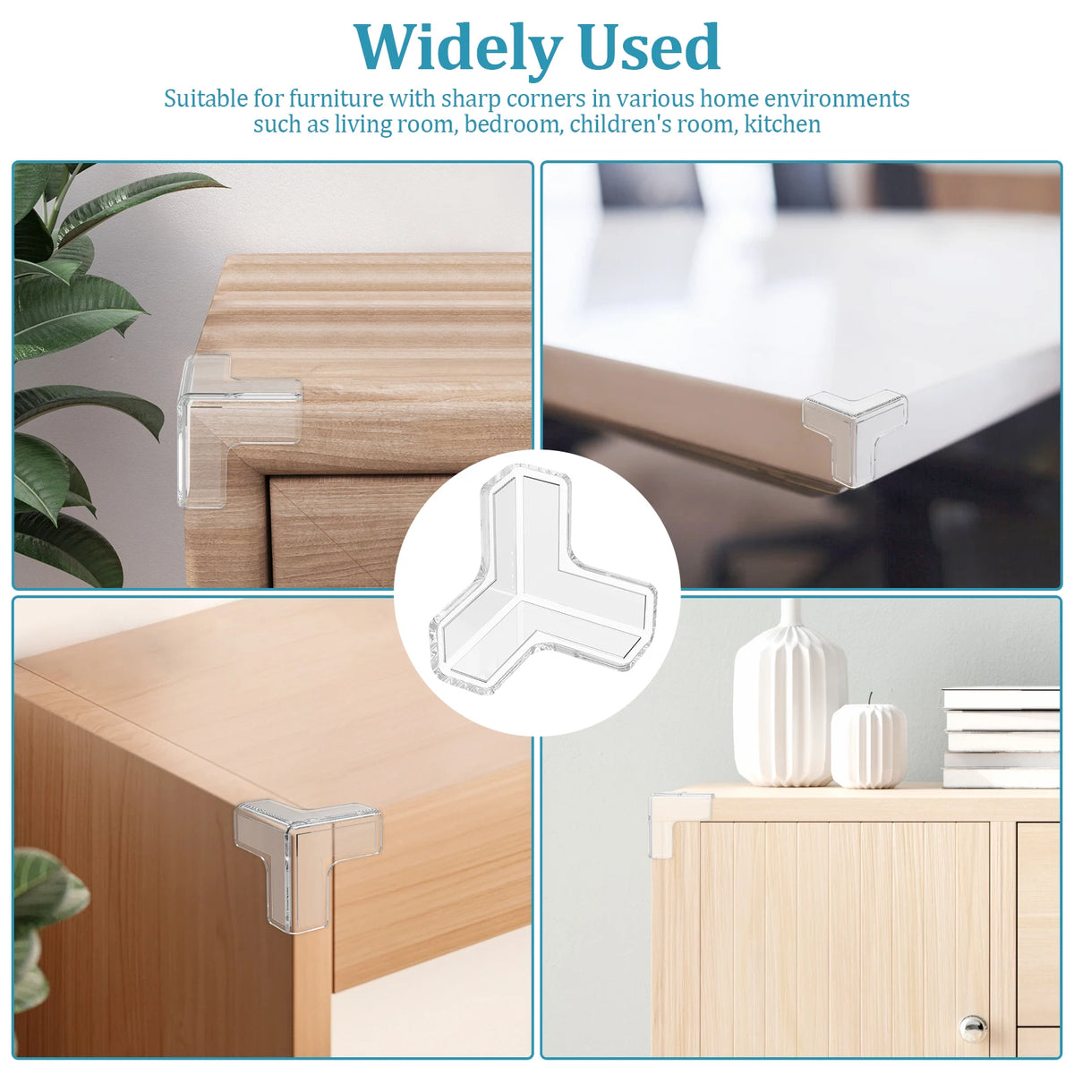 Baby Corner Guards – Transparent PVC Edge Protectors 24/48/100 Pcs Baby Corner Guards Nixie
