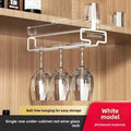 Hanging Wine Glass Rack – No-Drill Inverted Drain Shelf Wine Glass Rack Nixie White 1pcs