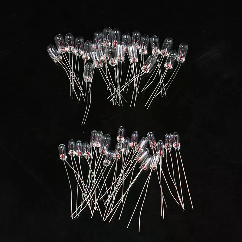 20pcs Miniature Rice Bulbs 3/4mm Edison Filament 6V 12V Lamp Miniature Filament Bulbs Nixie