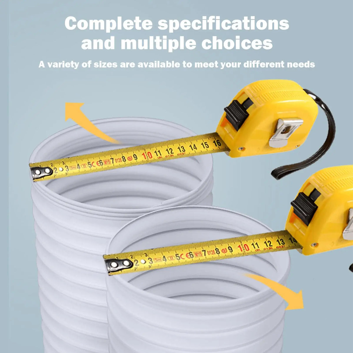 Portable AC Exhaust Hose 1.5/2/3M Corrugated Window Vent Kit