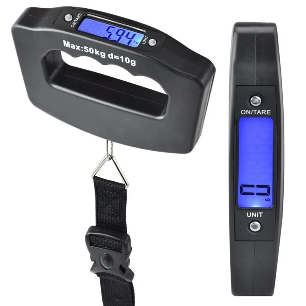 50kg Digital Luggage Scale – Portable Hanging Travel Scale