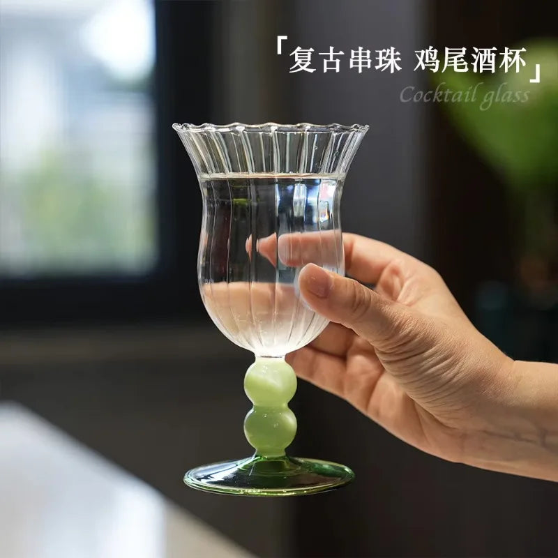 Luxury Colored Champagne Cocktail Glass – French Retro | Nixie Cocktail Glass Set Nixie