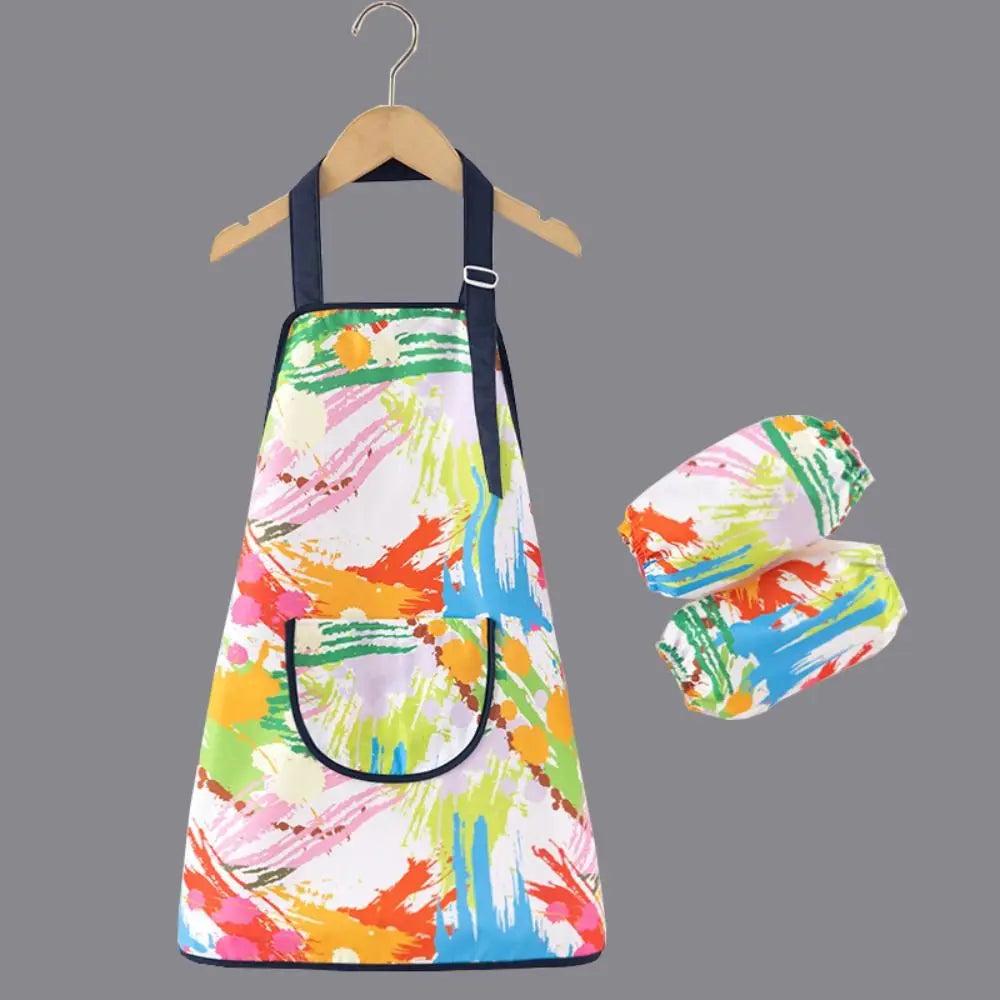 Kids Waterproof Painting Apron – Art Bib for Drawing & Baking Kids Art Apron Nixie