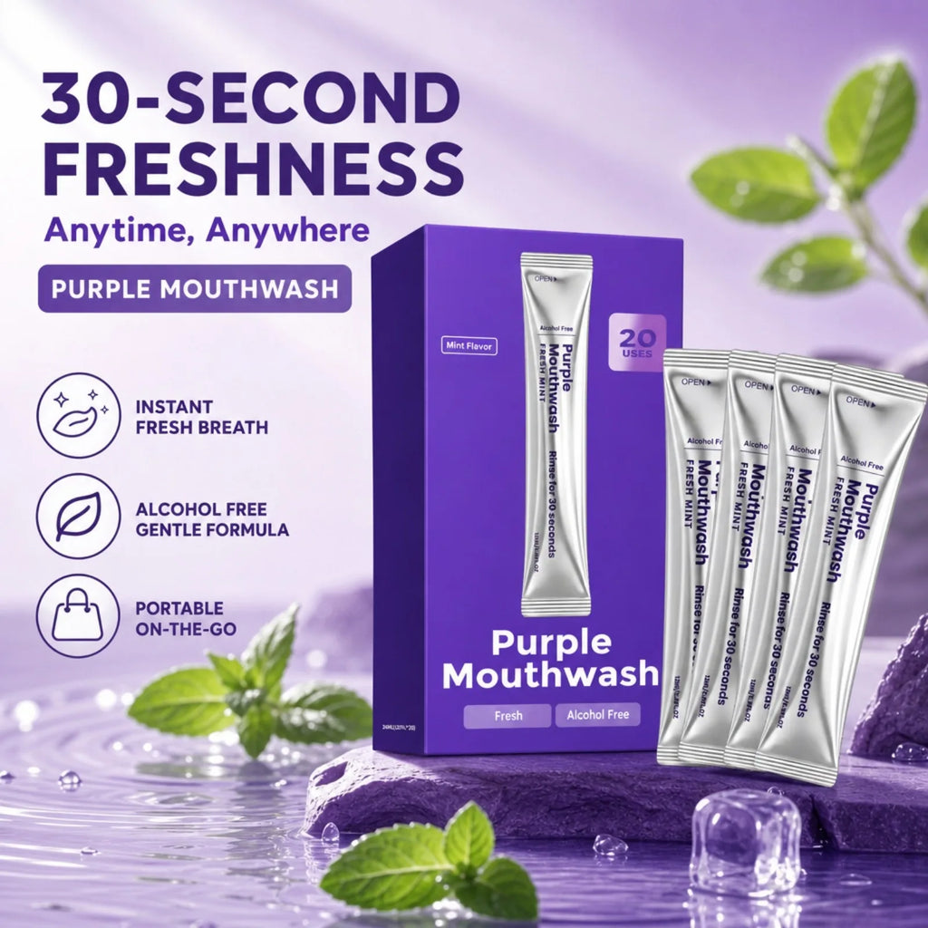 Portable Disposable Mouthwash Strips – Mint Flavor, 20 Pack Travel Disposable Mouthwash Nixie