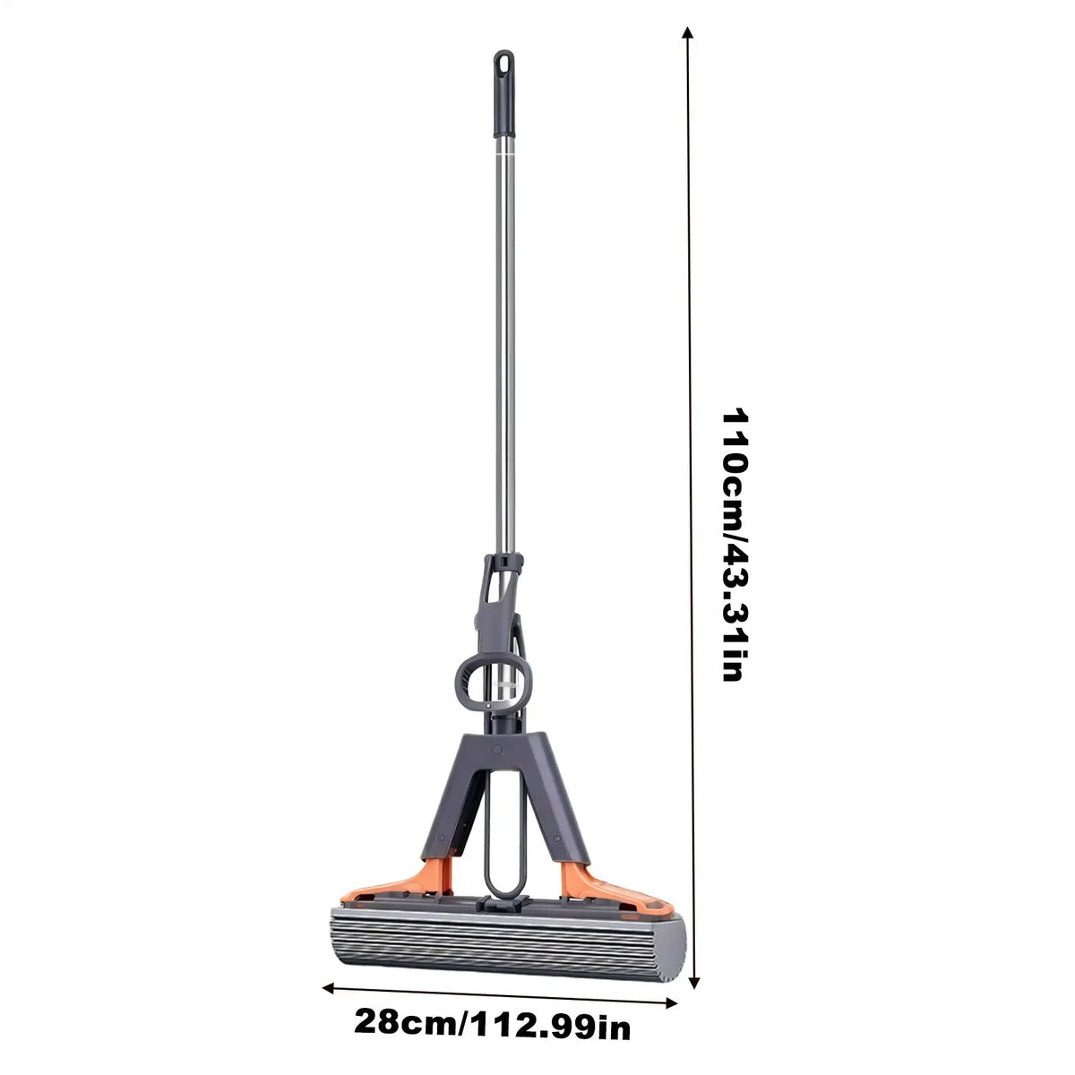 PVA Sponge Roller Mop with 2 Heads – Tiles & Hard Floors Sponge Roller Mop Nixie
