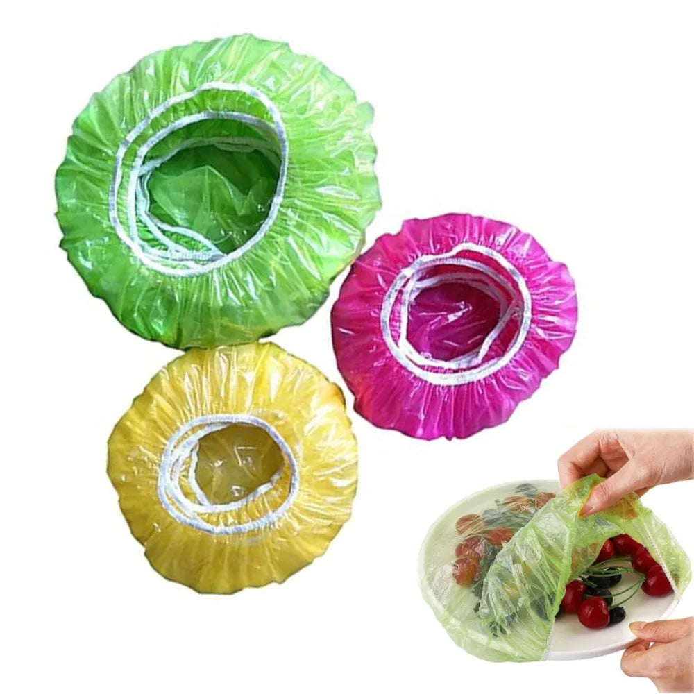 60/90 Pcs Reusable Elastic Bowl Covers – BPA-Free Food Lids Food Storage Lids Nixie