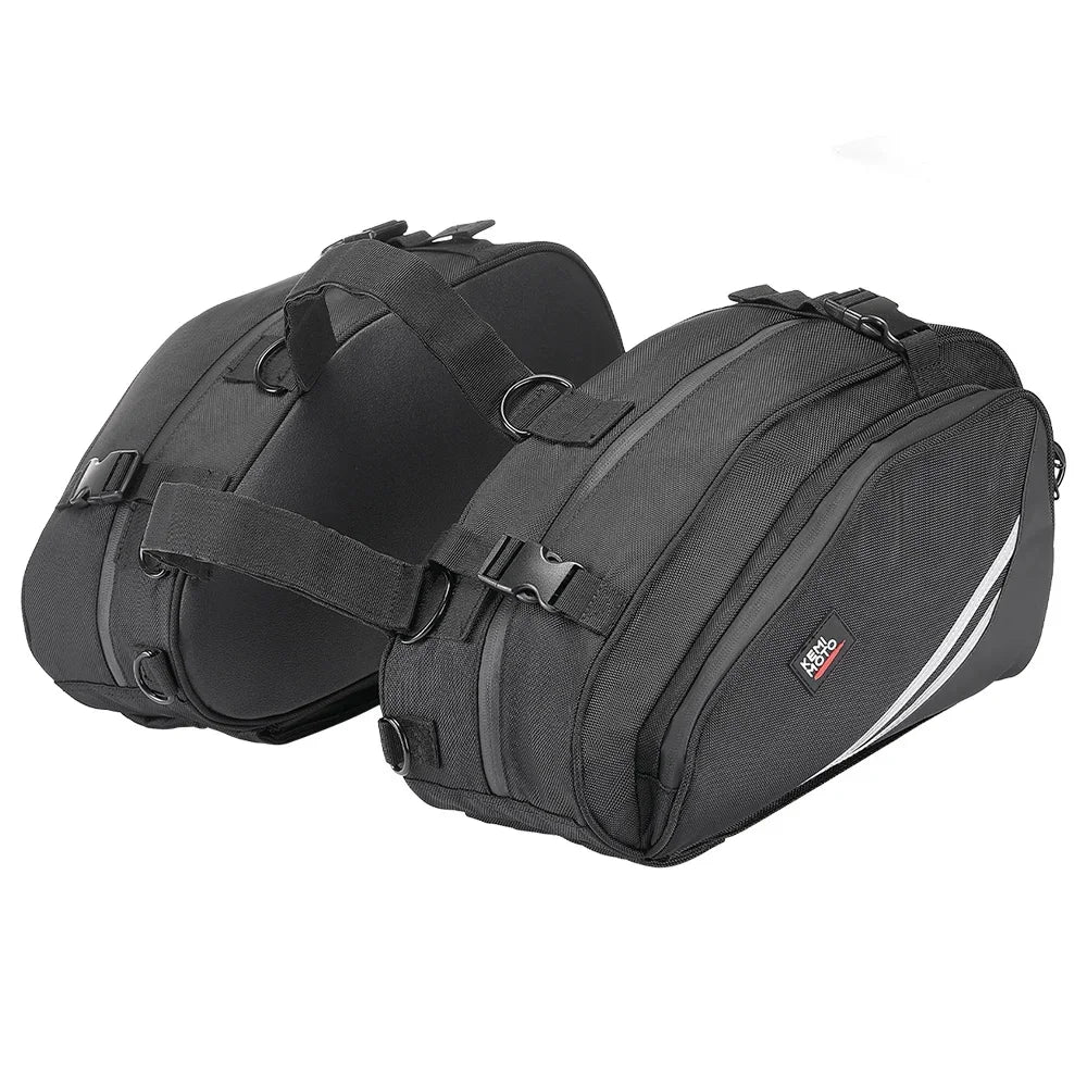 Motorcycle Saddlebags with Rain Covers – 20L Pannier Bags Motorcycle Saddlebags Nixie Black