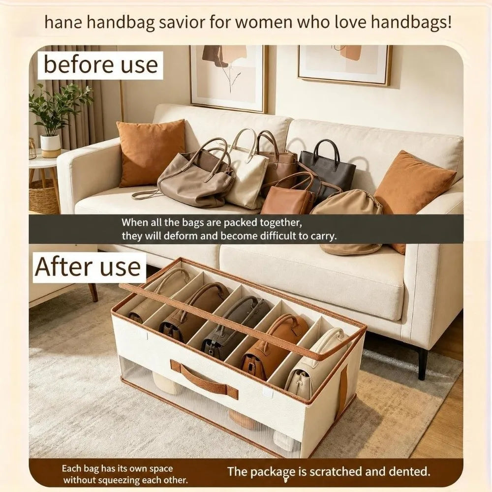 Clear Window Collapsible Closet Storage Bin with Lid